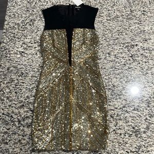 BEBE glitter cocktail dress
